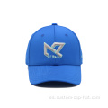 Sombrero de gorra de béisbol bordado azul